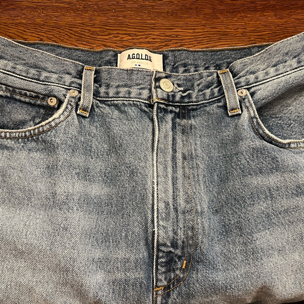 AGOLDE Vintage Flare Jeans A127-1141 High Rise Organic Cotton Made in USA - Picture 3 of 9